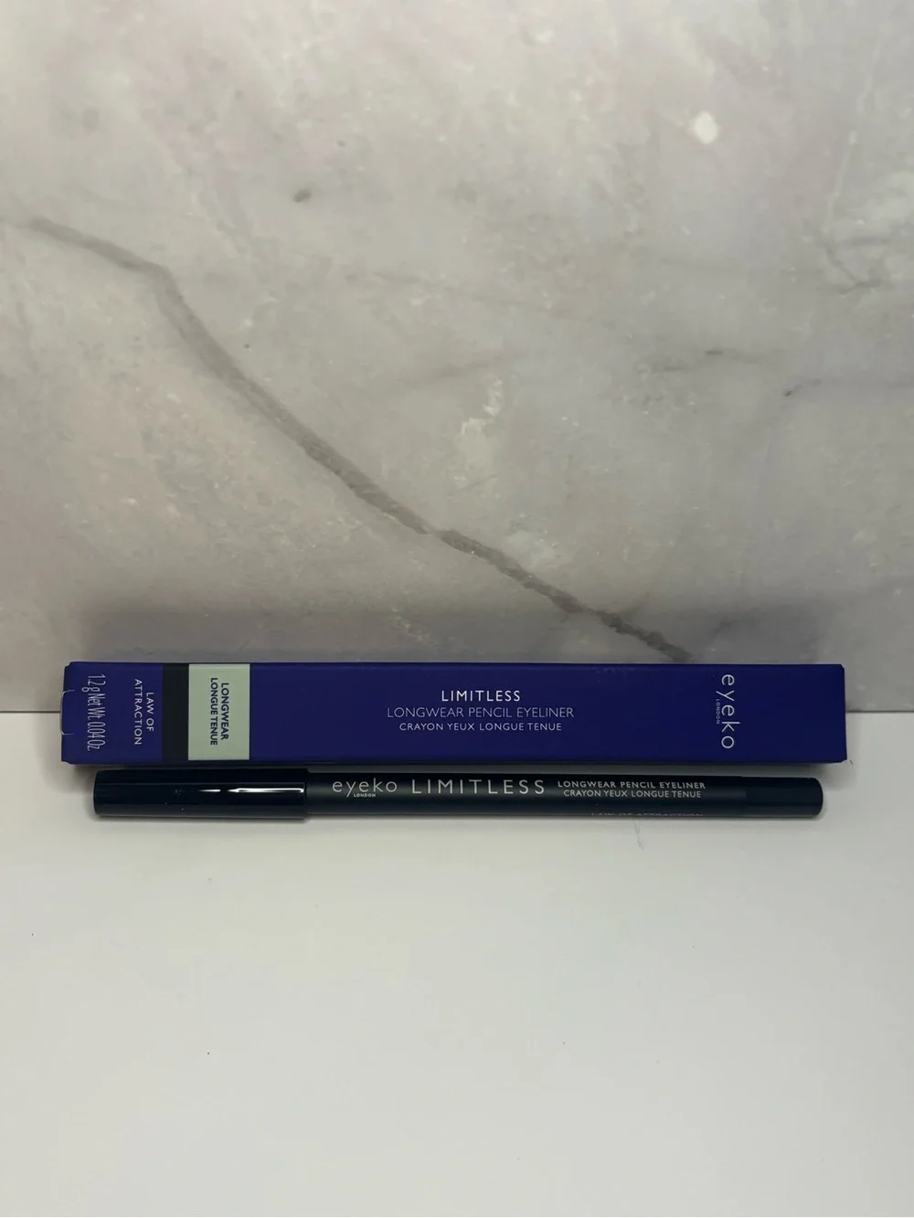 NEW Eyeko Limitless Longwear Pencil Eyeliner in Law of Attraction (Deep Black)